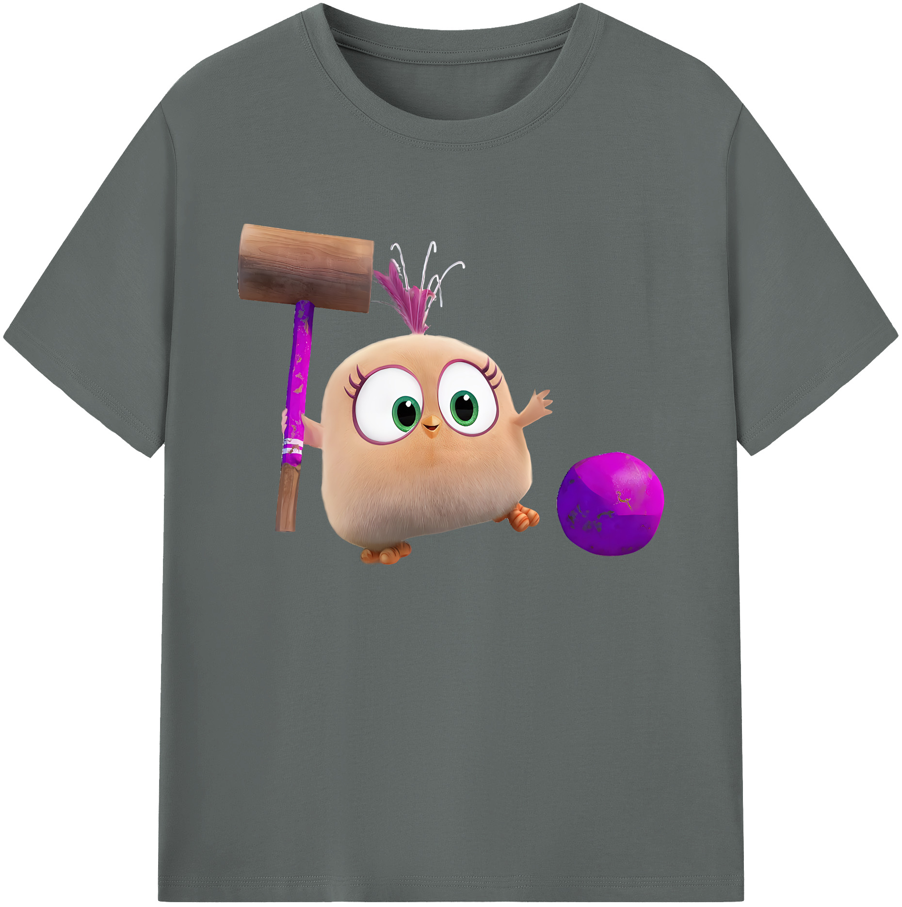 （画像用） Angry Birds アングリーバード 綿100％ メンズ半袖Tシャツ｜肌触りやわらか＆通気性